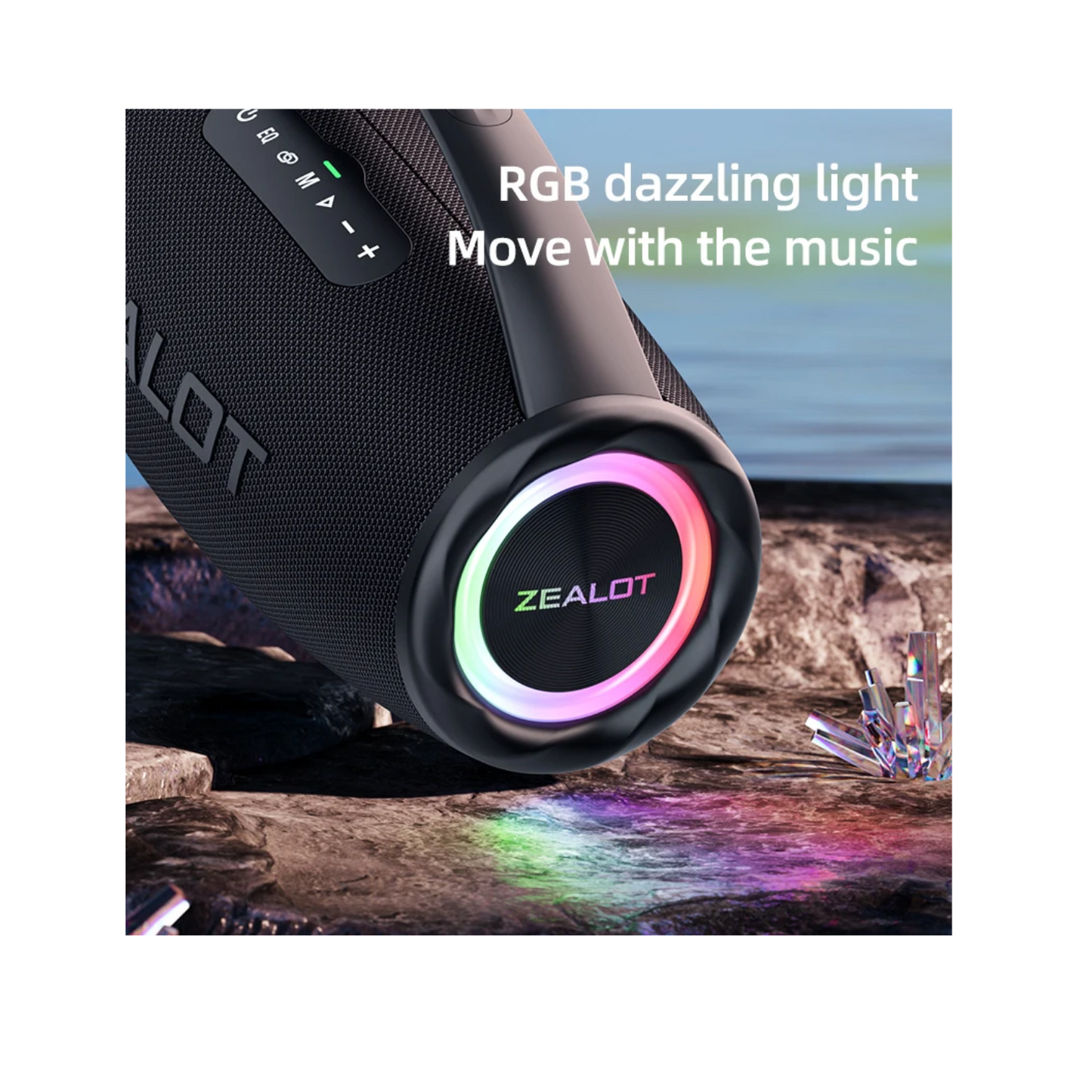 S97 Bluetooth Speaker | 80W Power, RGB Lights, Portable Design