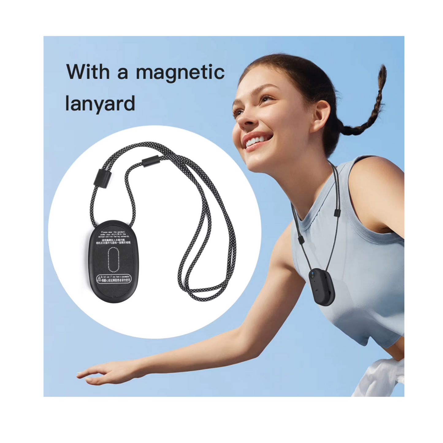 1080P Sports Action Camera – WiFi, Wide Angle, Magnetic Clip, Water-Resistant