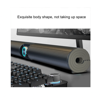 Bluetooth 5.3 RGB Soundbar | 20W 3D Stereo for TV & PC