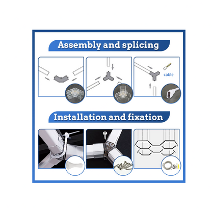 Ultra-Bright 12-Grid LED Garage Light – 294W, 6500K