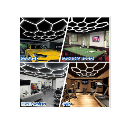 Ultra-Bright 12-Grid LED Garage Light – 294W, 6500K