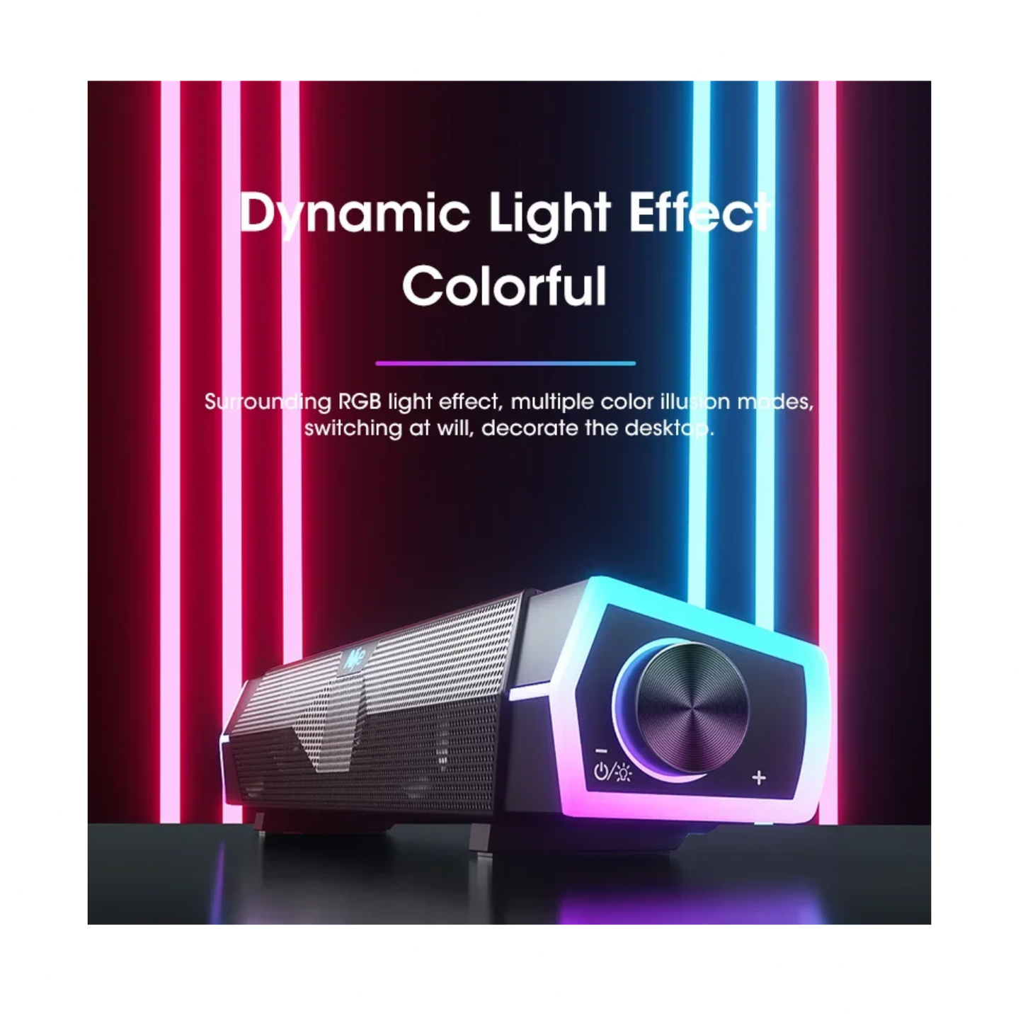 4D Bluetooth Soundbar | Stereo Subwoofer Speaker for PC & Laptop